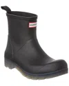 Hunter Play Short Translucent Boot In Black