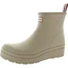 Hunter Play Short Womens Logo Rubber Rain Boots In Multi