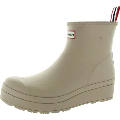 Hunter Play Short Womens Logo Rubber Rain Boots In Multi