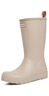 Hunter Original Play Tall Waterproof Rain Boot In Neutral
