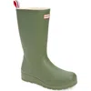 Hunter Play™ Tall Insulated Waterproof Rain Boot In Lichen Green/ Black