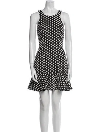 Pre-owned Hunter Polka Dot Print Mini Dress In White