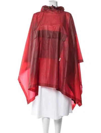 Pre-owned Hunter Poncho In Red