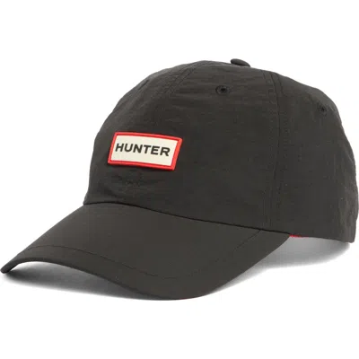 Hunter Ponytail Baseball Cap In Black