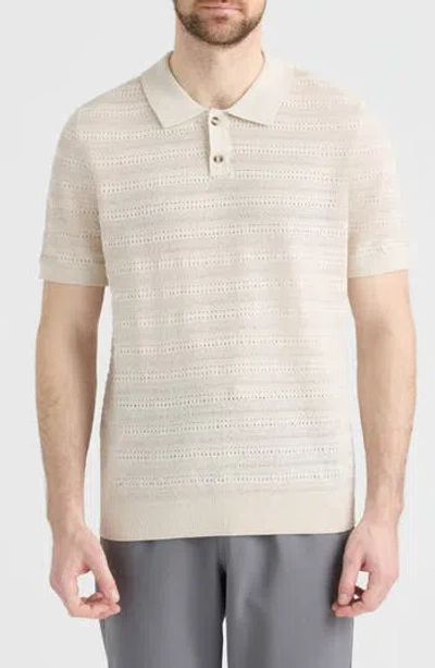 Hunter Portier Polo Sweater In Gray