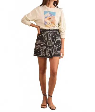 Hunter Powell Skirt In Wild Aces Black In Multi