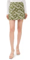 Hunter Powell Skirt Legacy Jacquard Olive In Multi