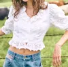 Hunter Primrose Blouse In White In White
