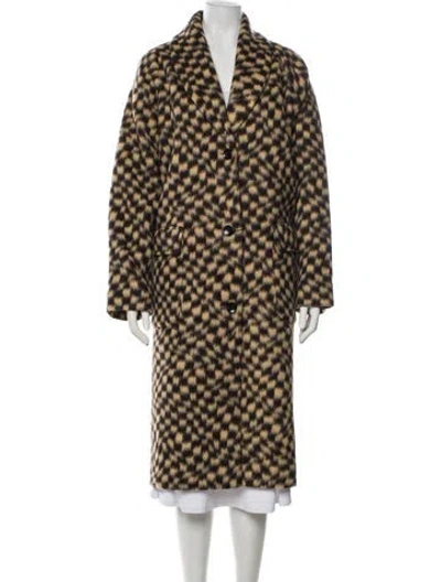 Pre-owned Hunter Printed Faux Fur Coat In Multi