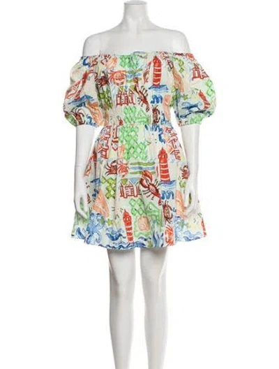 Pre-owned Hunter Printed Mini Dress In Multi