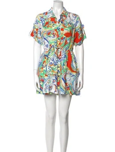 Pre-owned Hunter Printed Mini Dress In Multi