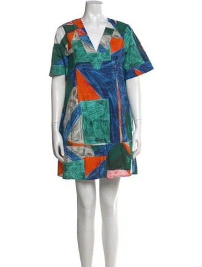Pre-owned Hunter Printed Mini Dress In Multi
