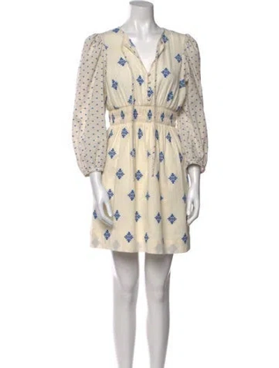 Pre-owned Hunter Printed Mini Dress In Neutral