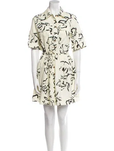 Pre-owned Hunter Printed Mini Dress In Neutral