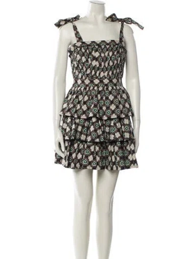 Pre-owned Hunter Printed Mini Dress In Neutral