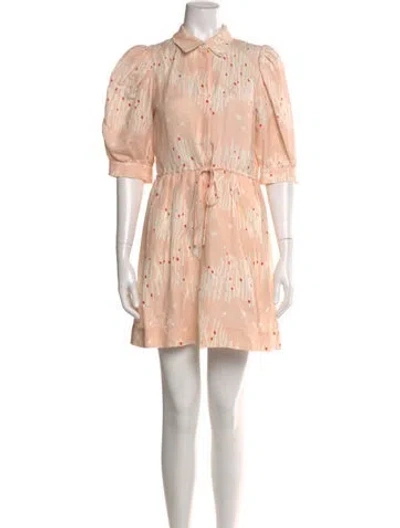 Pre-owned Hunter Printed Mini Dress In Pink