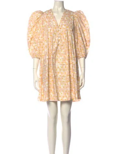 Pre-owned Hunter Printed Mini Dress In Pink