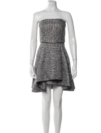 Pre-owned Hunter Printed Mini Dress In Silver