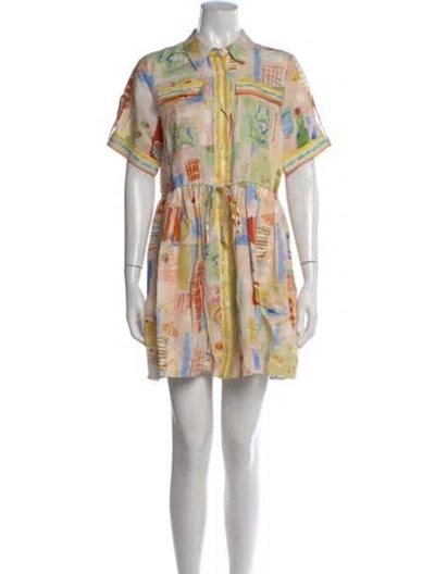 Pre-owned Hunter Printed Mini Dress W/ Tags In Multi