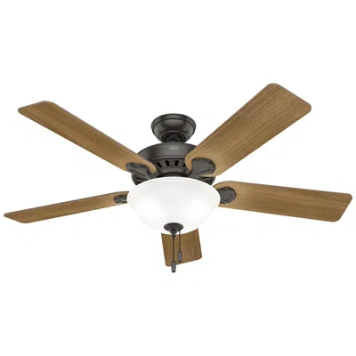 Hunter Pro's Best Led 52 In Noble Bronze Energy Star Indoor Fan In Brown