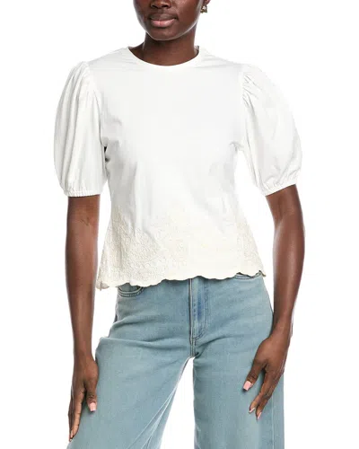 Hunter Puff Sleeve Blouse In White