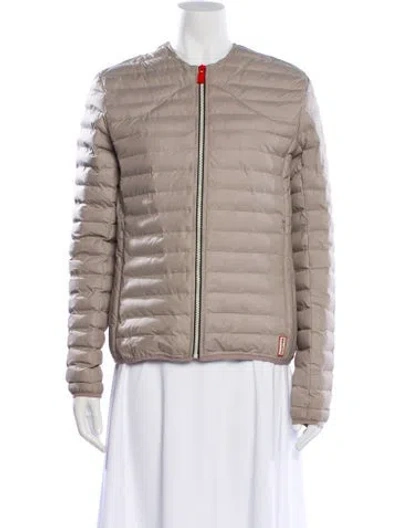 Pre-owned Hunter Puffer Jacket In Gray