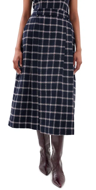 Hunter Queenby Skirt St Andrews Check In Blue