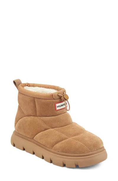 Hunter Quilted Bootie In Medium Natural 101