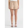 Hunter Quilted Drawstring Shorts In Brown