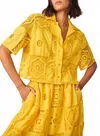Hunter Rae Crochet Top In Dandelion In Yellow