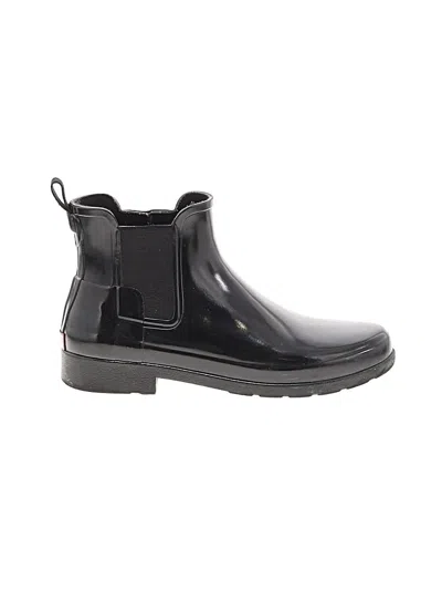 Pre-owned Hunter Rain Boots In Black