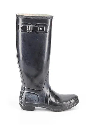 Pre-owned Hunter Rain Boots In Black