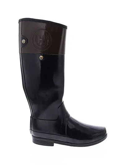 Pre-owned Hunter Rain Boots In Black