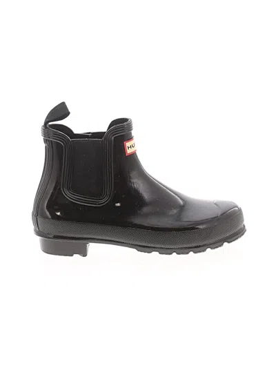 Pre-owned Hunter Rain Boots In Black
