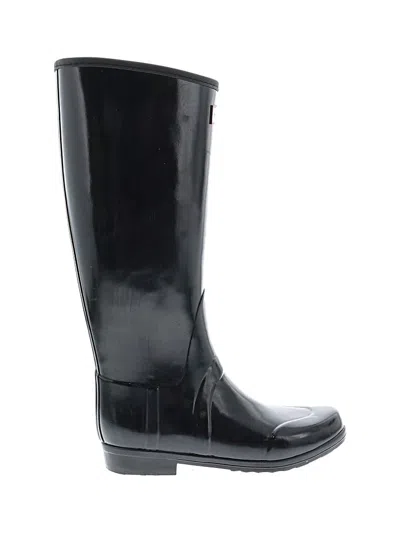 Pre-owned Hunter Rain Boots In Black