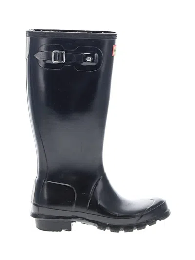 Pre-owned Hunter Kids' Rain Boots In Black