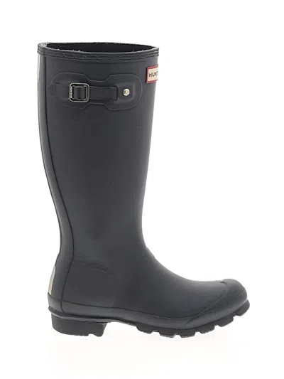 Pre-owned Hunter Kids' Rain Boots In Black