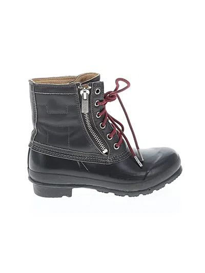 Pre-owned Hunter Rain Boots In Black