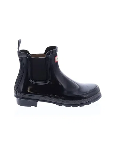 Pre-owned Hunter Rain Boots In Black