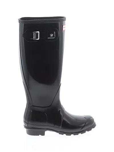 Pre-owned Hunter Rain Boots In Black