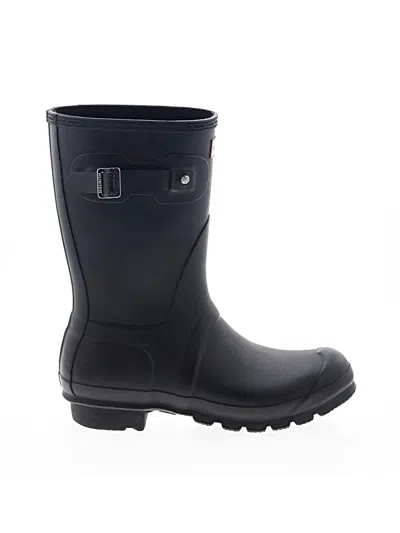 Pre-owned Hunter Rain Boots In Black