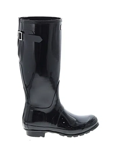Pre-owned Hunter Rain Boots In Black