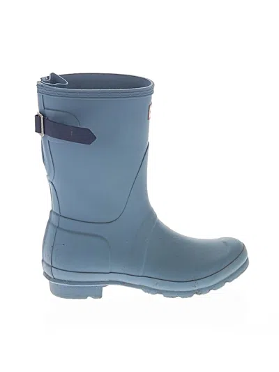 Pre-owned Hunter Rain Boots In Blue