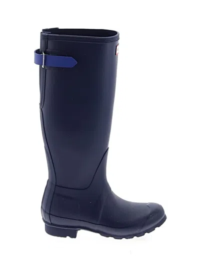 Pre-owned Hunter Rain Boots In Blue