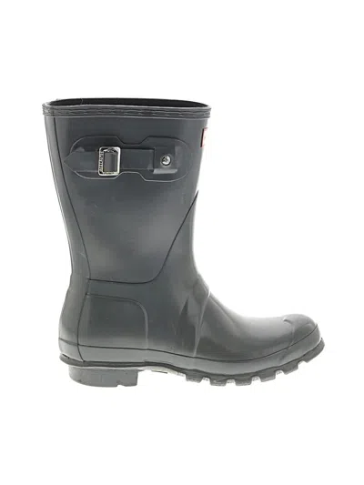 Pre-owned Hunter Rain Boots In Gray