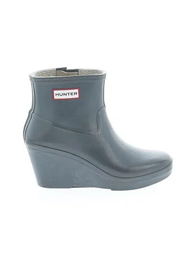 Pre-owned Hunter Rain Boots In Gray