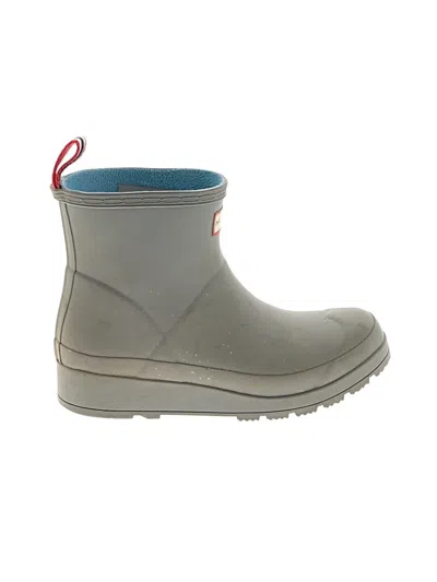Pre-owned Hunter Rain Boots In Gray