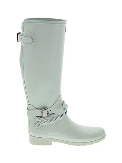 Pre-owned Hunter Rain Boots In Gray