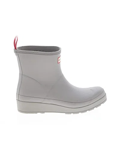 Pre-owned Hunter Rain Boots In Gray