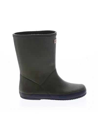 Pre-owned Hunter Kids' Rain Boots In Green